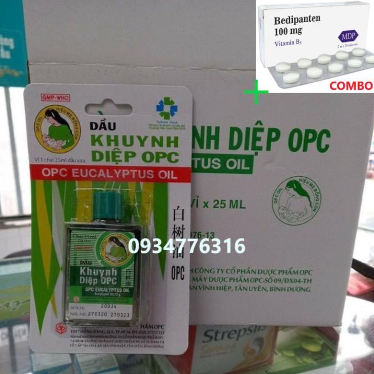 Combo Bedipanten 100mg +  ✅ Dầu khuynh diệp OPC 25ml Hiệu Mẹ Bồng Con