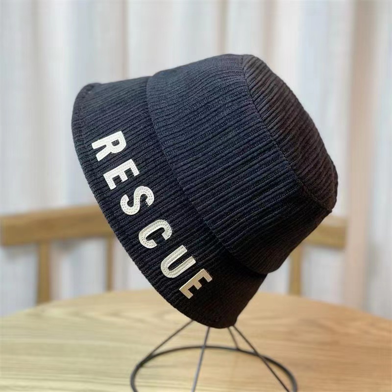 Nón Tai Bèo Nhung Kẻ In Chữ Phong Cách Thời Trang Harajuku