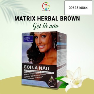 Dầu gội làm nâu tóc, đen tóc MATRIX (1 hộp 10 gói)