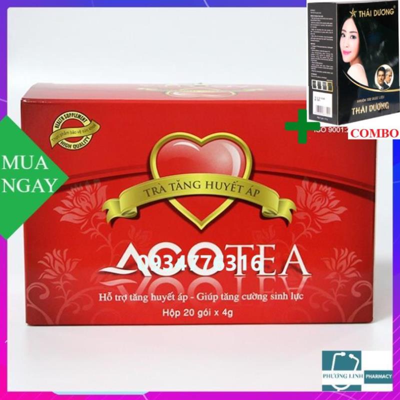 Combo Gội Là Đen Thái Dương+ Thực phẩm bảo vệ sức khỏe Acotea - Trà cho người huyết áp thấp