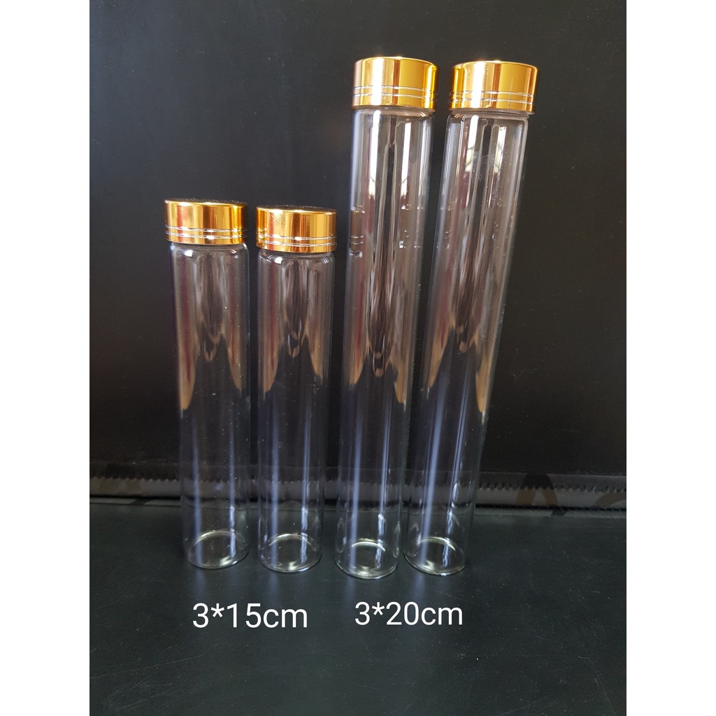 Lọ  thủy tinh đựng vòng trầm ,đông trùng hạ thảo ,saffron,đựng đồ ...vvv kích thước 3cm*20cm