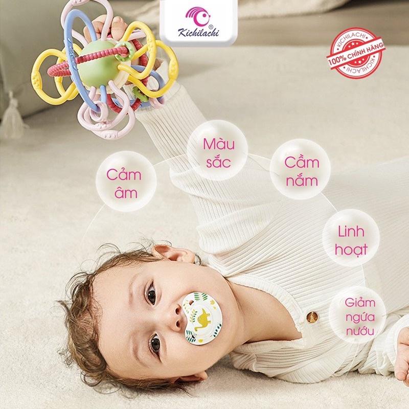 Gặm Nướu Silicon Hình Cầu Vồng Kichilachi, Các Dây Cầm Nắm, Nhiều Màu Kích Thích Giác Quan Của Bé Tốt Nhất - Loki