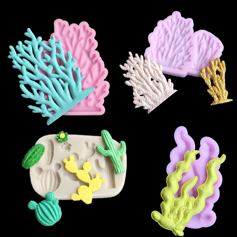 Khuôn Silicone Làm Bánh Hình San Hô Xinh Xắn
