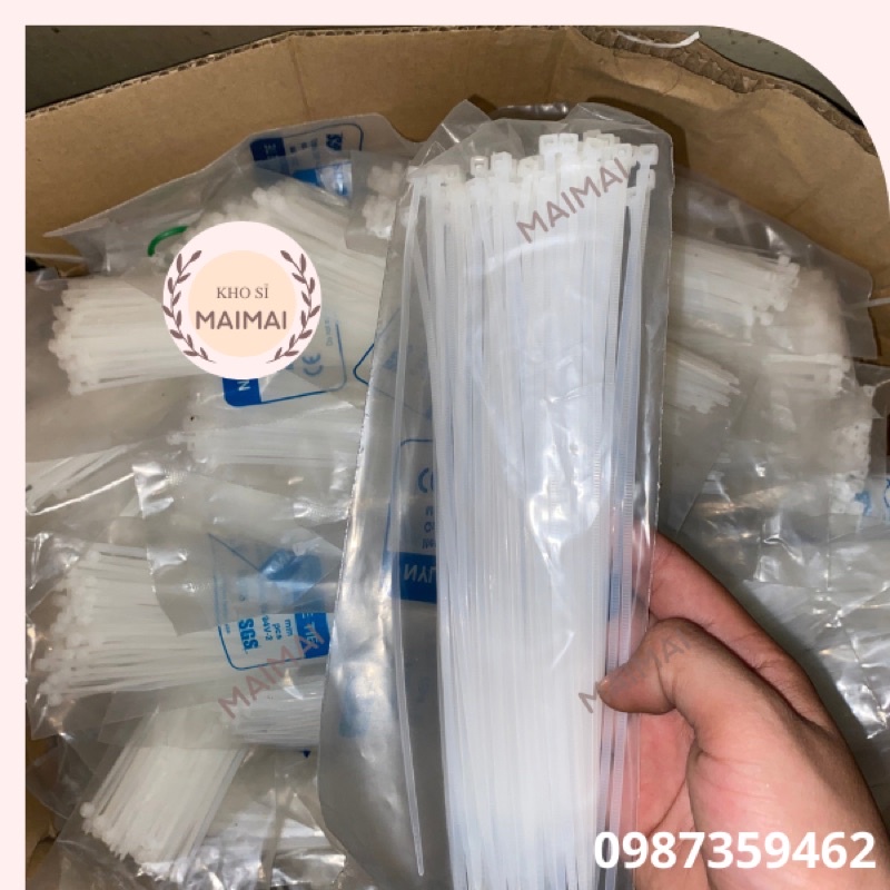 Dây rút nhựa bản dày đủ size 10 cm, 15cm, 20cm giá sỉ rẻ nhất hàng chuẩn quốc gia