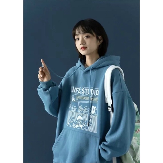 &lt; FREESHIP &gt; Áo hoodie vải nỉ, sweat hàn quốc vải dày dặn, bao đẹp, bao chất (ko giống hình hoàn tiền)