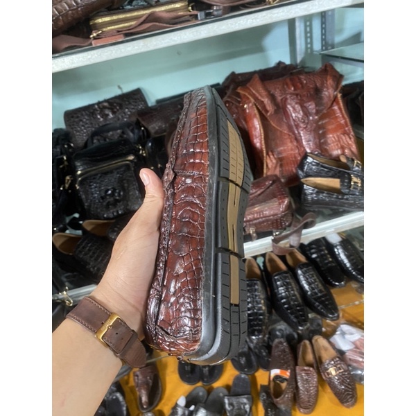 Giày Da cá sấu- Giày mọi Nam