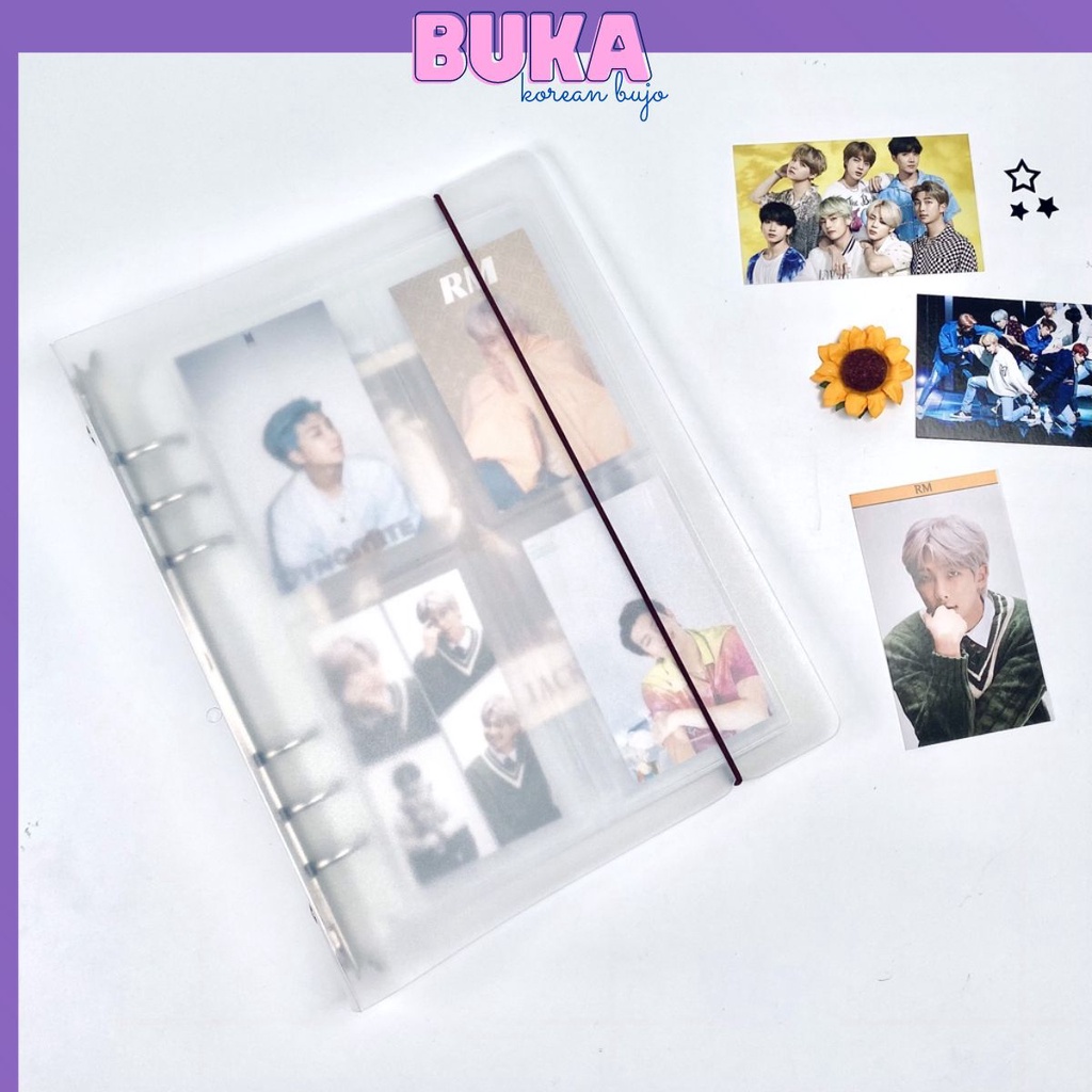 Binder bìa sổ còng nhựa đựng ảnh Collect Book sheetmeet đựng photo card khổ A5 Buka Combo Binder sheet