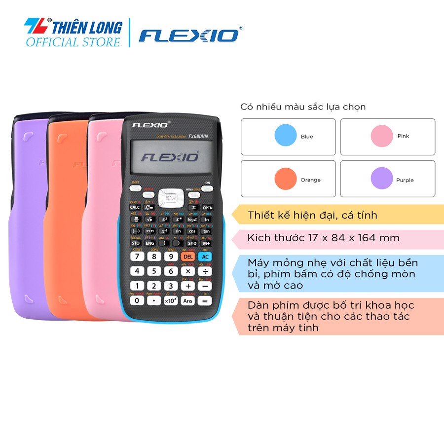 [CHÍNH HÃNG] Máy tính khoa học Flexio Flexoffice Fx680Vn