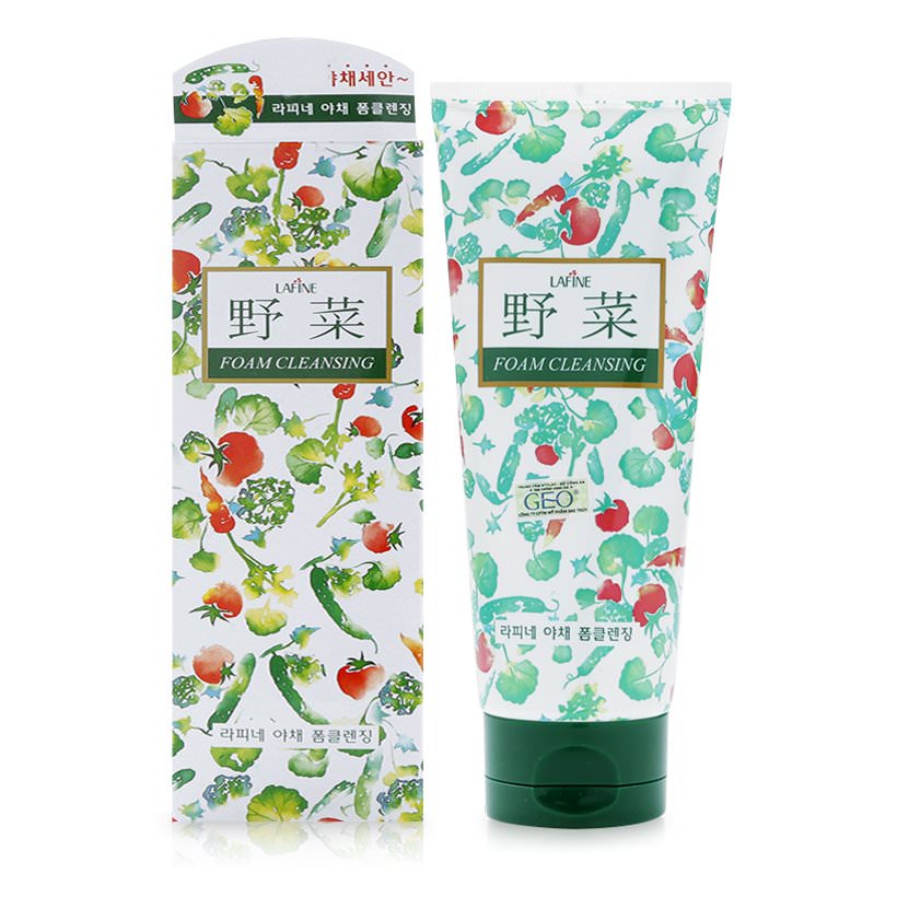 Sữa rửa mặt hoa quả Geo Vegetable Foam Cleansing nhập khẩu chính hãng 200ml