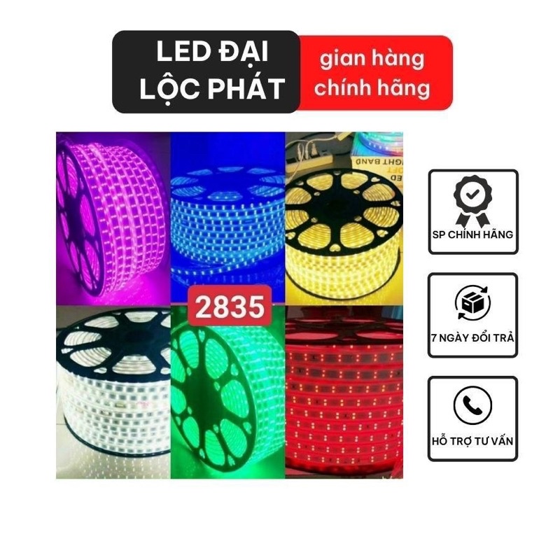 Đèn led dây quấn cây trang trí ngoài trời 220v, dây đèn led hắt trần thạch cao trang trí kín nước