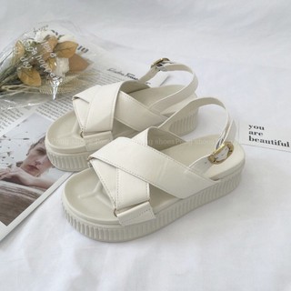 Sandal nữ đế cao phong cách Hàn Quốc màu ĐEN, BE- FULL HỘP Mã 1476 😘