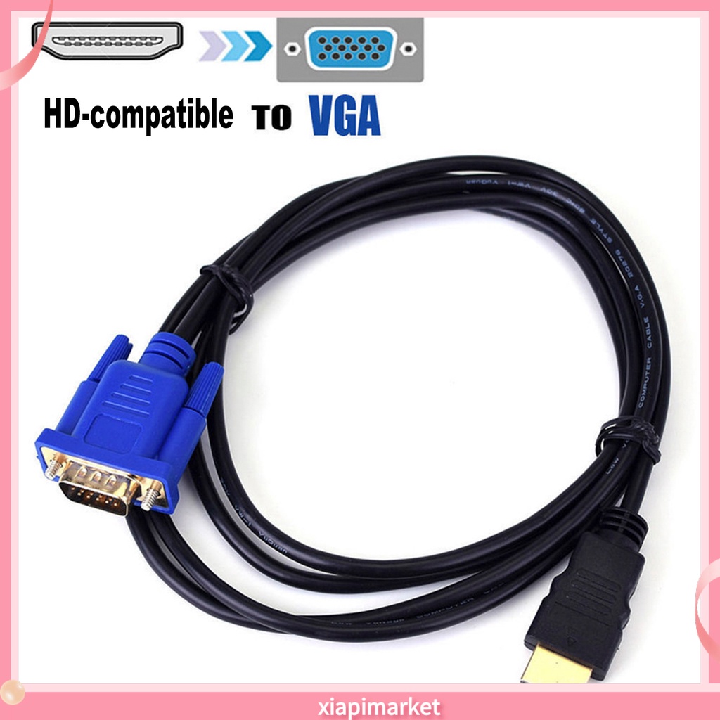 Cáp chuyển đổi từ HDTV HDMI sang VGA 15 chân 1080P tiện dụng