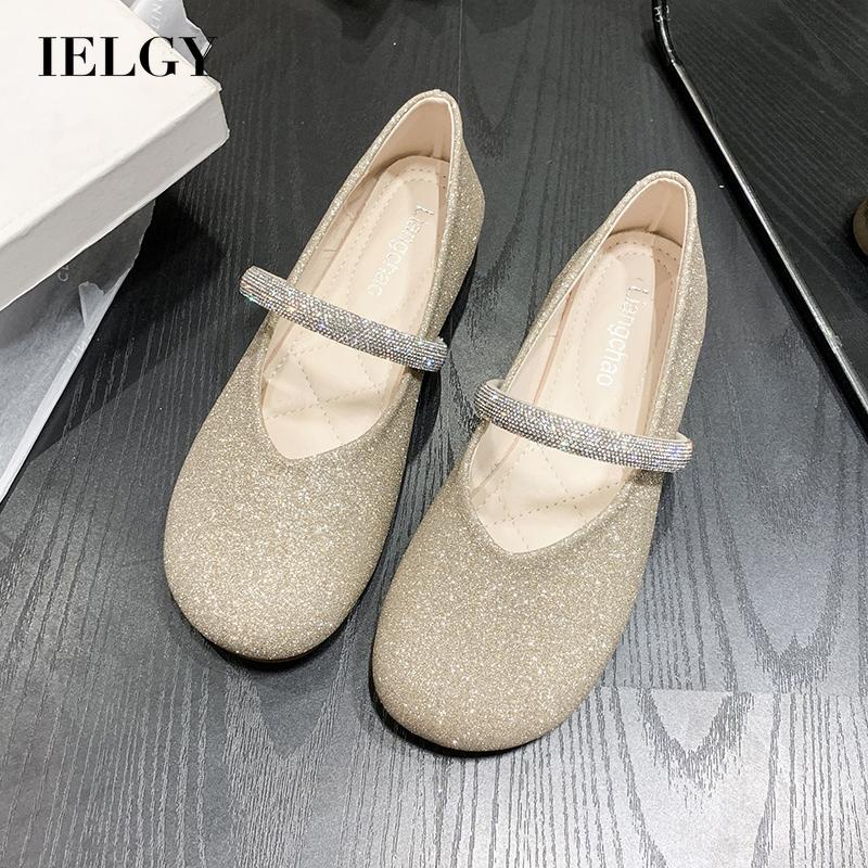 Ielgy Giày Đế Bằng Mũi Tròn Thoải Mái Thời Trang Cho Nữ