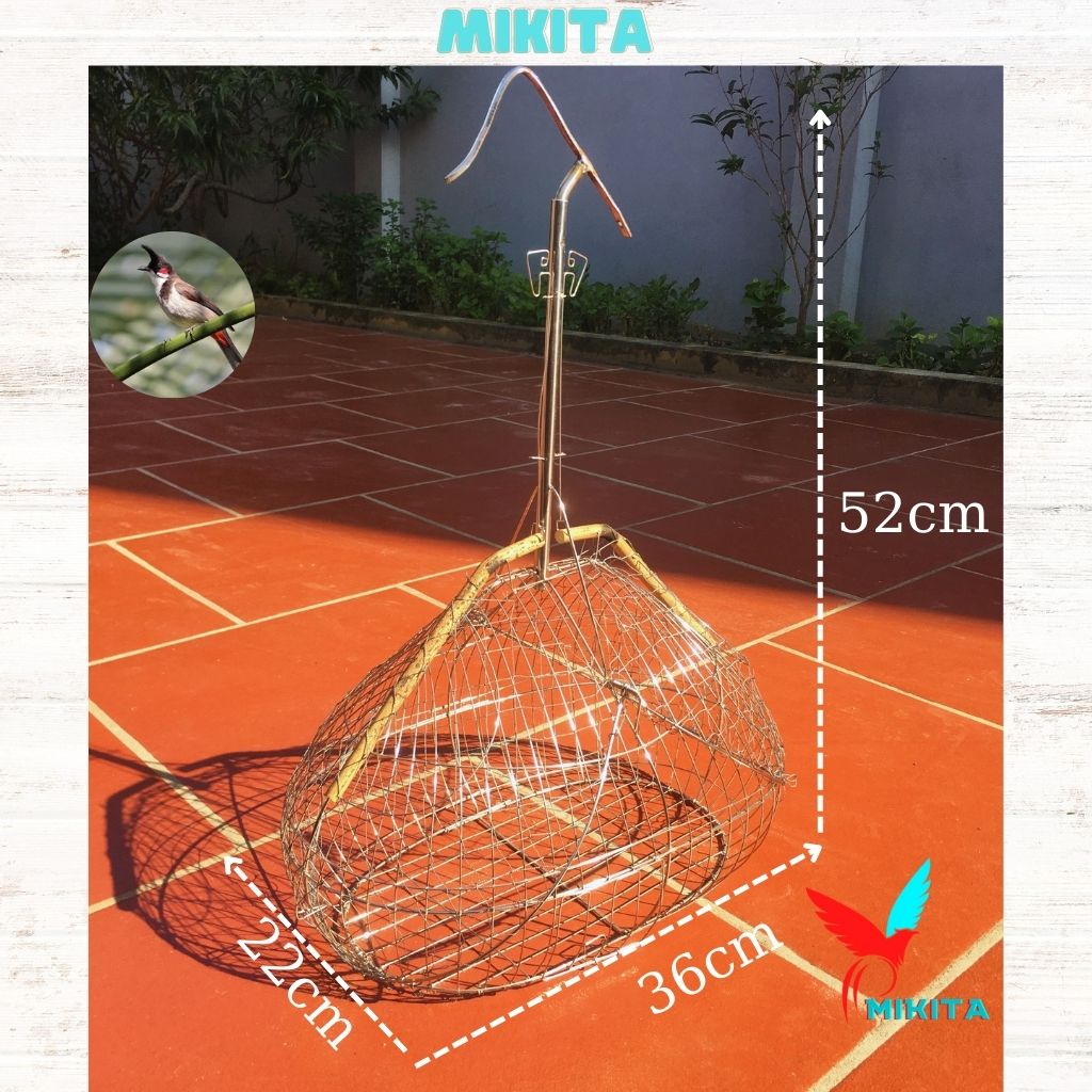 Lồng bẫy, Lồng bẫy Chào Mào, Lụp bẫy chim Chào Mào MIKITA chất liệu Inox cao cấp, bền, đẹp