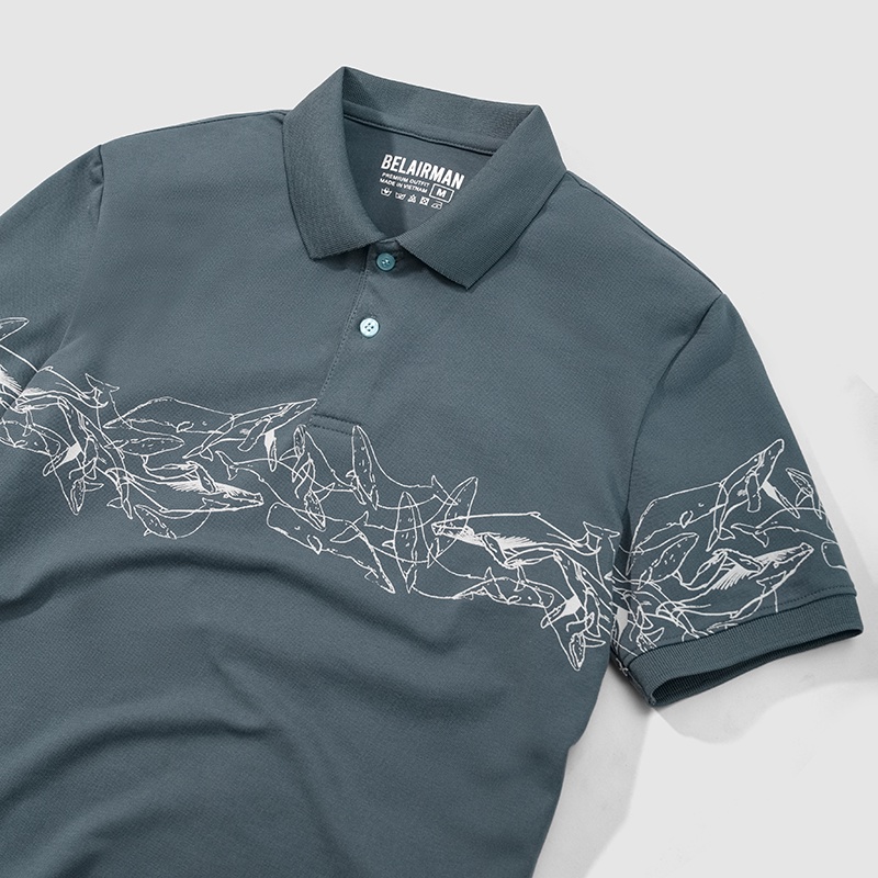 Áo thun polo nam cổ bẻ WOLY chất Cotton 4 chiều thấm hút co giãn PLIN0007 - BELAIRMAN
