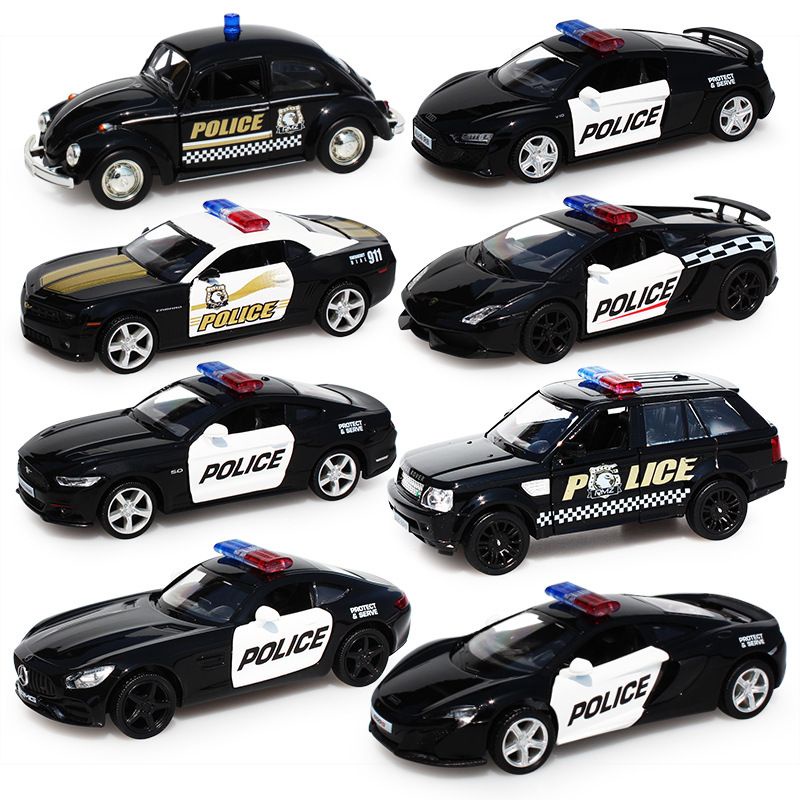 Mô hình xe cảnh sát đúc kim loại cao cấp tỉ lệ 1:36