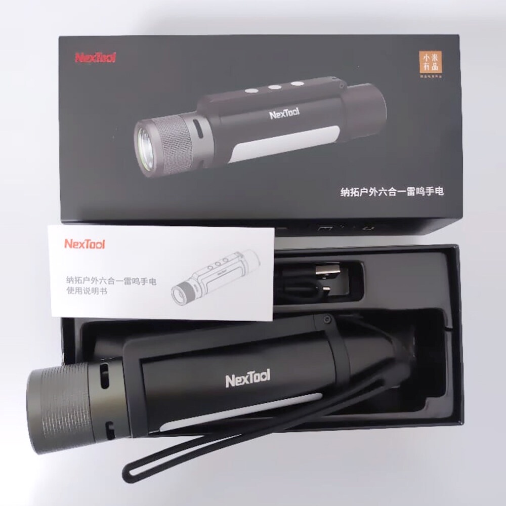 Đèn Pin Xiaomi Nextool 6 Trong 1 240m Ipx4 Chống Thấm Nước - Hàng Chính Hãng