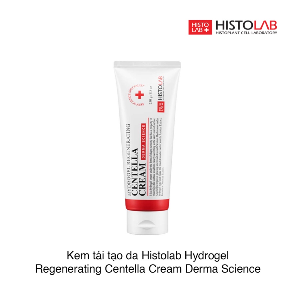 Kem 3 trong 1 giúp dưỡng ẩm, tái tạo, căng bóng làn da Histolab Hydrogel Regenerating Centella Cream 80g