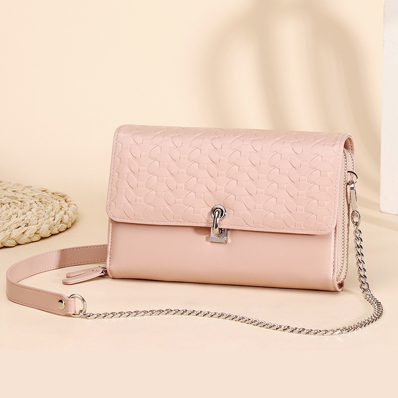 Túi Đeo Chéo Bằng Vải Dệt Có Khóa Họa Tiết Đơn Giản Cho Nữ