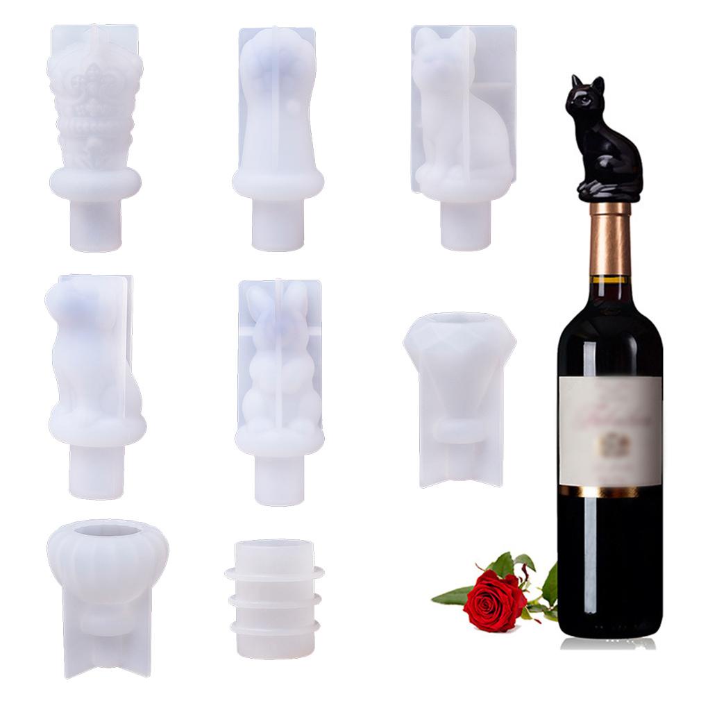 Khuôn Silicone Làm Nắp Chai Lọ DIY Hình Động Vật Không Biến Dạng