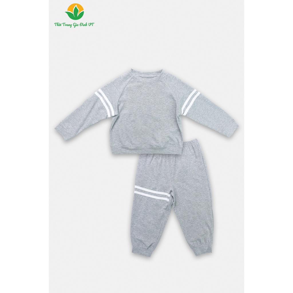 Bộ quần áo mặc nhà cho bé thu đông Việt Thắng quần dài, áo dài tay, chất Cotton - B70.2209