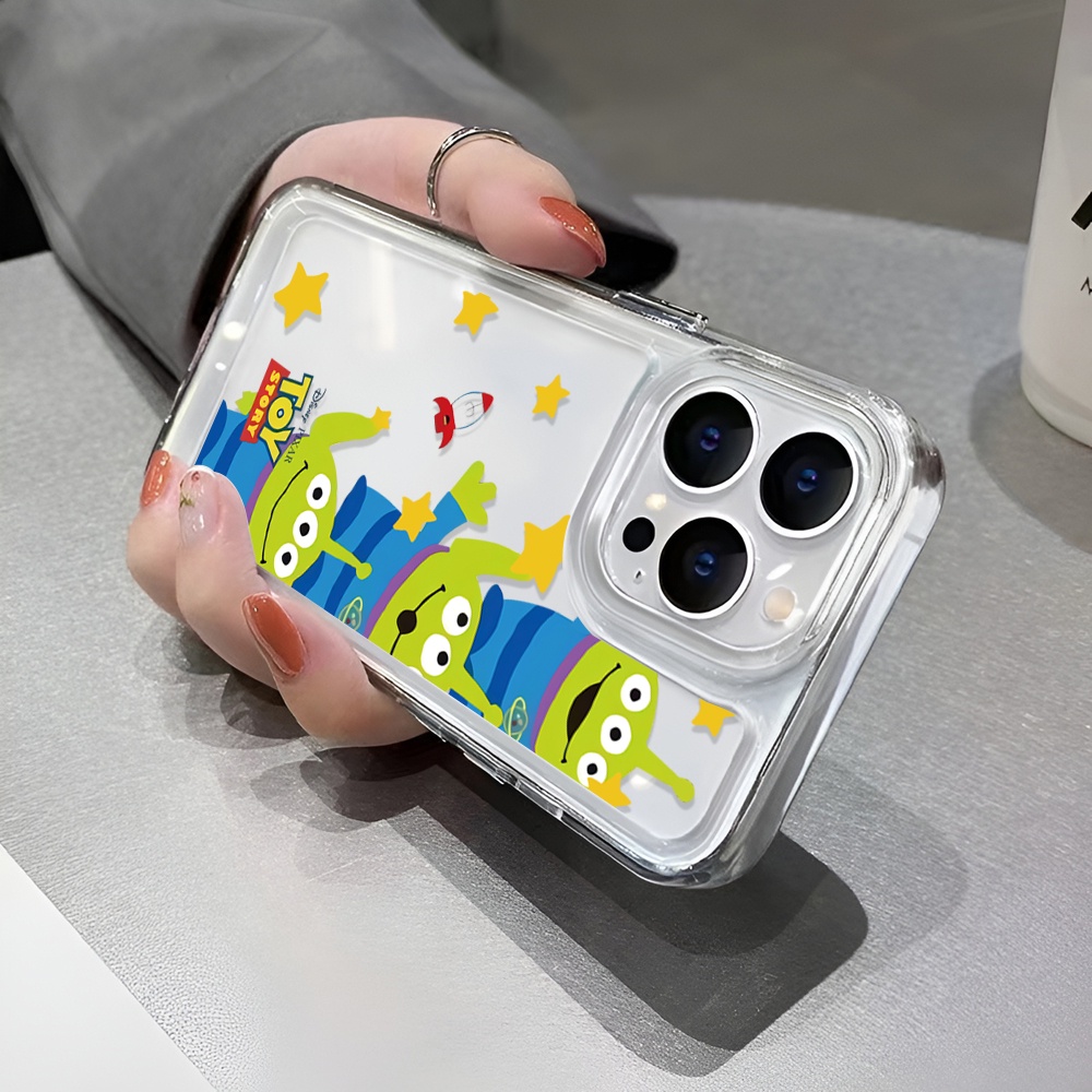 Ốp Điện Thoại Trong Suốt Hình Người Ngoài Hành Tinh Cho iphone 14 Pro Max 14 Plus 13 11 12 7Plus X XR XS Max 8 7