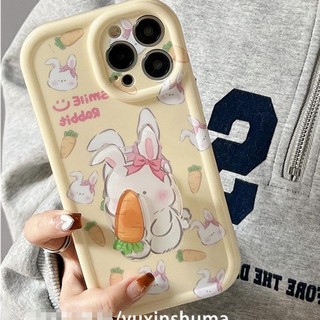 Ốp Điện Thoại Silicone Mềm Có Đế Đỡ Hình Thỏ Hoạt Hình Cho Apple 14 iPhone13promax 12 11