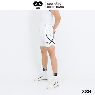Quần Short Thun Nam Thể Thao Phối Viền Tập Gym Chạy Bộ Ngắn ôm Ngang Đùi - X9 Sportswear - X024