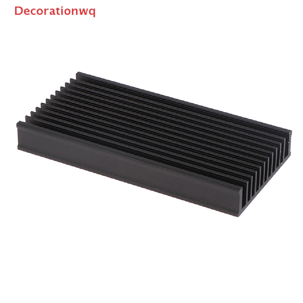 Decorationwq 1Pc Aluminum Heatsink Cooler 50*100*12.7mm LED IC Fan Power Amplifier Radiator new