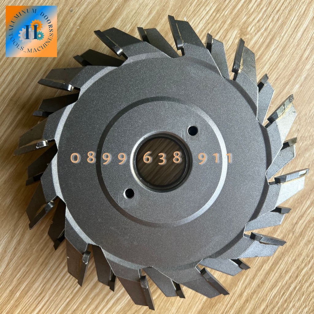 Lưỡi phay đầu đố ngang, sập liền, cánh cánh nhôm vát cạnh PMA