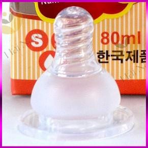 Núm ti silicon GB Baby siêu mềm cổ hẹp