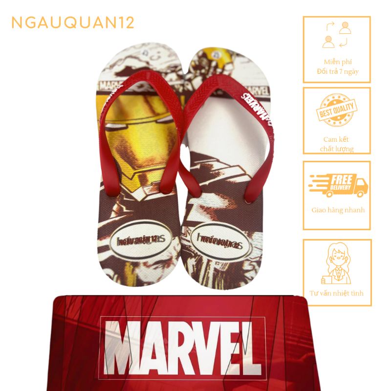 Dép nam xỏ ngón marvel iron man chất lượng giá tốt