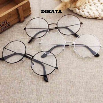 Kính Tròn xoe Nobita Giả Cận, Kính Phi Công Sang Trọng Gọng Kim Loại- DIHATA SHOP