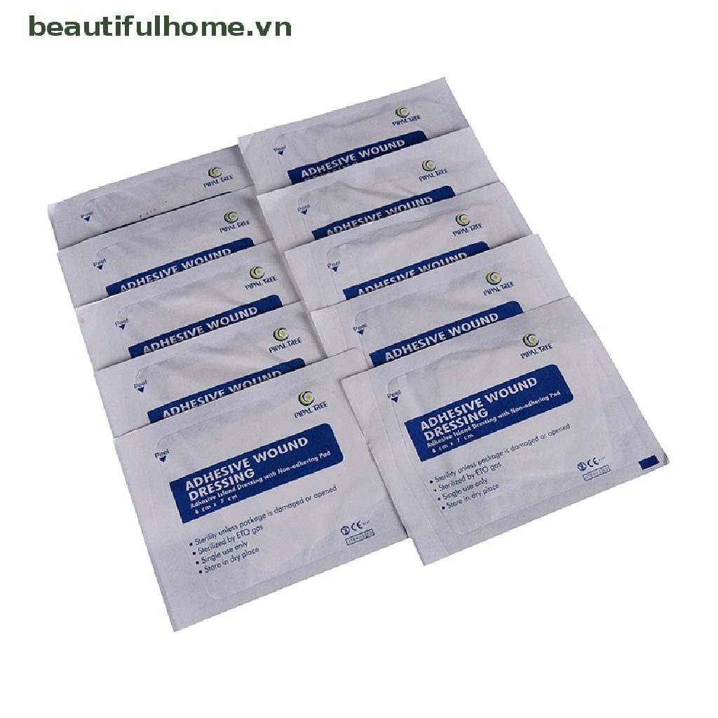 Set 10 Băng Keo Cá Nhân Bằng Vải Không Dệt Kích Thước 6x7cm
