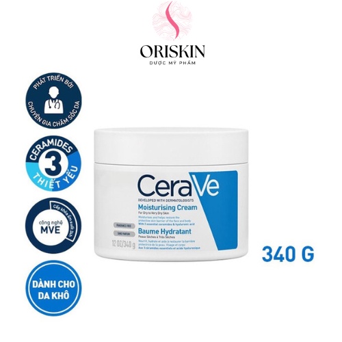 CeraVe - Kem Dưỡng Ẩm Cho Da Khô Đến Rất Khô Dùng Cho Mặt Và Toàn Thân CeraVe Moisturising Cream