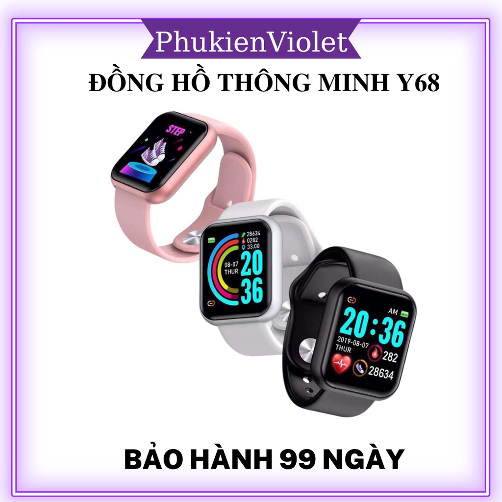 (THAY HÌNH NỀN) Đồng hồ thông minh Z86 thông báo cuộc gọi, tin nhắn PhukienViolet