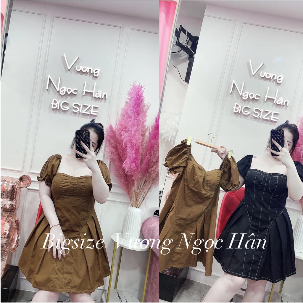 ĐẦM CÚP NGỰC VIỀN XẾP LY BIGSIZE VƯƠNG NGỌC HÂN