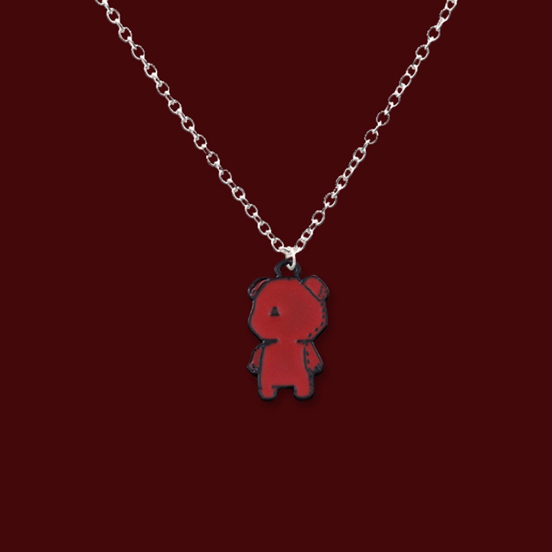 Vòng cổ Mặt Gấu Hoạt Hình Phong Cách Hip hop