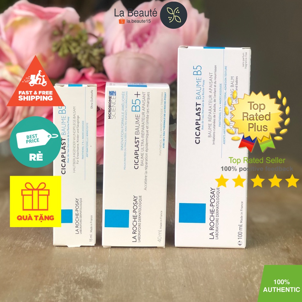 La Roche-Posay Cicaplast Baume B5 - Kem Dưỡng Giảm Kích Ứng Da, Đủ Loại Dung Tích [15ml/40ml/100ml]