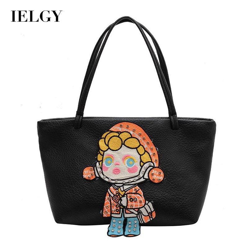 Túi Đeo Vai Cỡ Lớn Họa Tiết Hoạt Hình Đơn Giản Phong Cách Hàn Quốc Cho Nữ