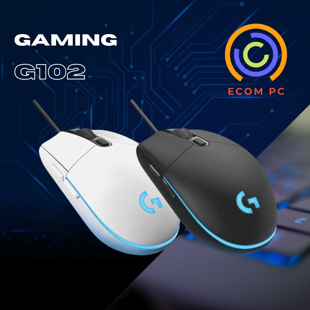 Chuột gaming máy tính laptop PC có dây LOGITECH G102 RBG Bảo hành 12 tháng ECOM PC M002