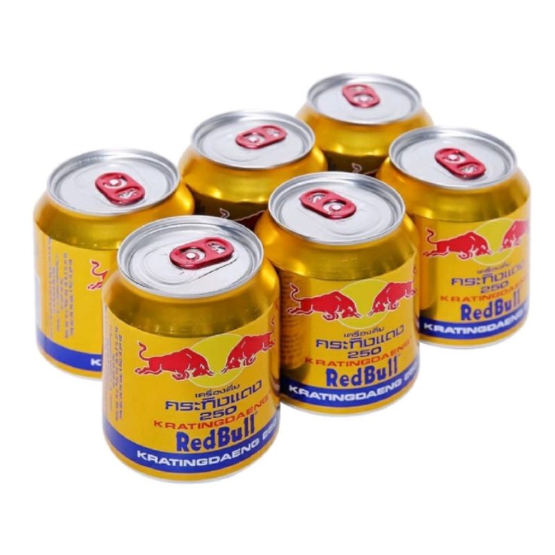 LỐC 6 LON BÒ HÚC RED BULL THÁI LAN 250ML