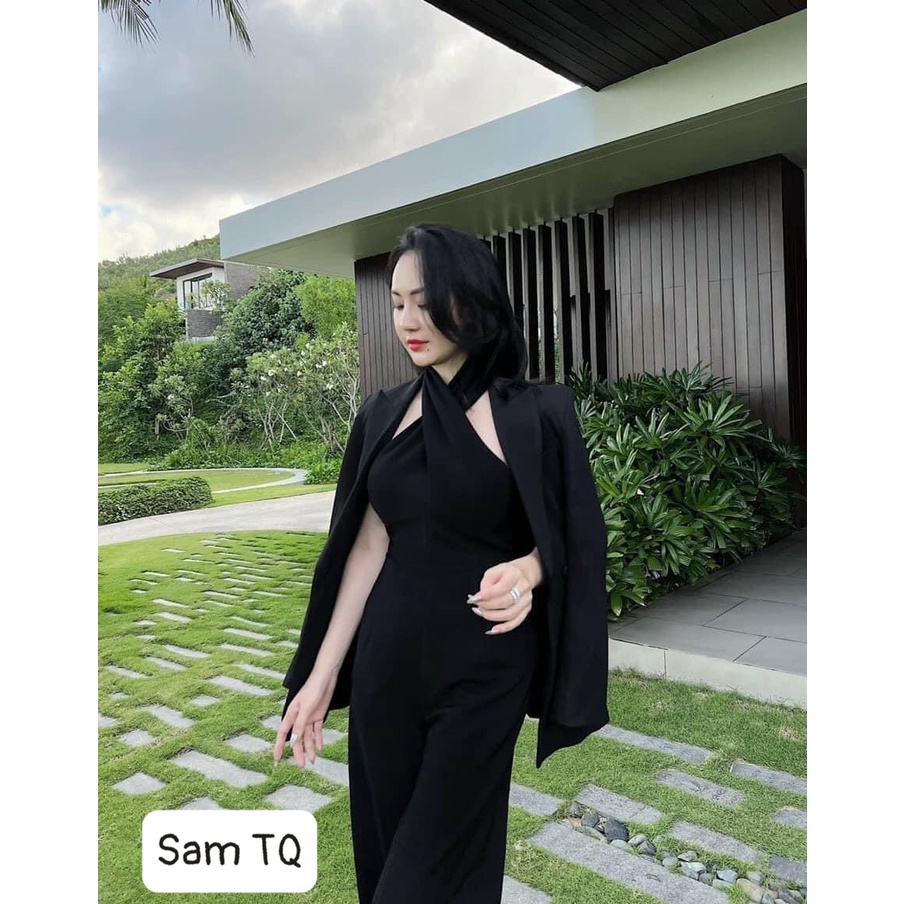 Jum cổ yếm quần suông nhẹ hàng sang chảnh dành có các nàng đi chơi dạo phố