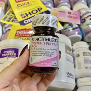 [TEM CHEMIST] Sắt bầu Blackmores Pregnancy Iron - Sắt bổ xung cho bà bầu Blackmores 30v Úc