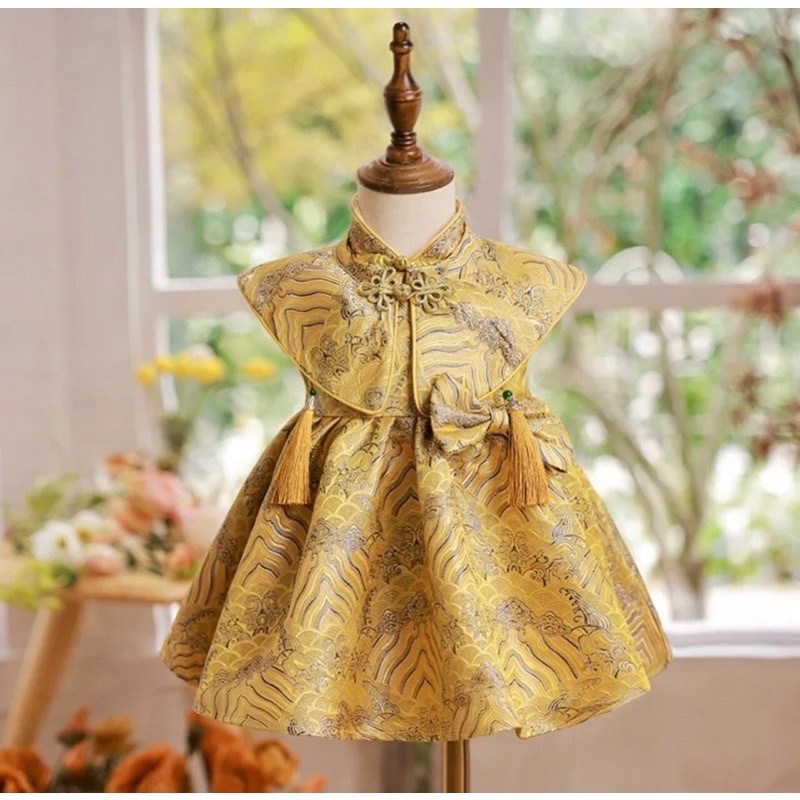 đầm gấm Tết mẫu mới