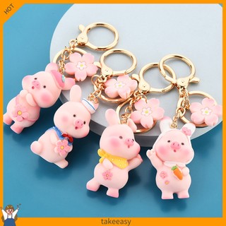 Móc khóa hình chú heo con xinh xắn dễ thương