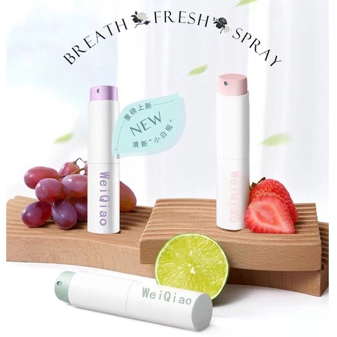 Bình Xịt Miệng Làm Mát Không Khí Nụ Hôn Trái Cây Bí Mật