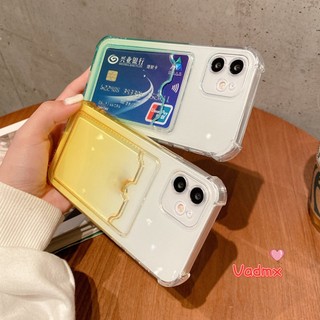 Dành Cho Samsung Galaxy A03 A03 Core A23 A13 M32 4G A13 5G A20S Ốp Lưng Bảo Vệ Màu Gradient Trong Suốt Đựng Thẻ Vỏ Điện Thoại Mềm Chống Sốc
