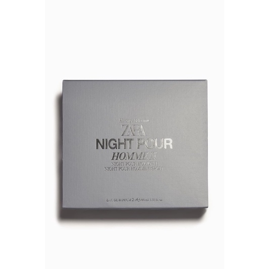 Set Nước Hoa Nam ZARA NIGHT POUR HOMME II EDP + NIGHT POUR HOME II SPORT EDP 100MLx2