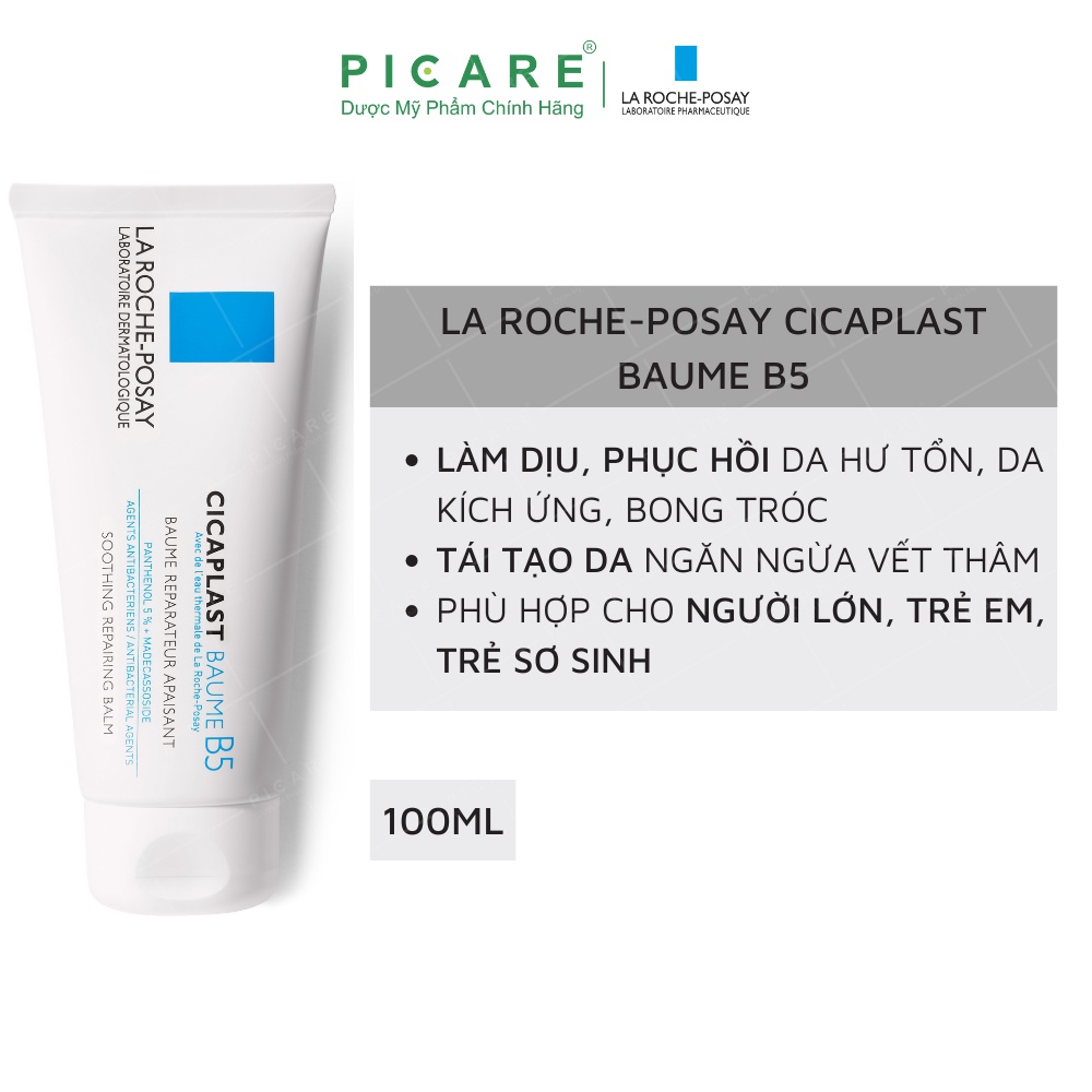 Kem dưỡng giúp làm dịu, làm mát & phục hồi da phù hợp cho trẻ em La Roche Posay Cicaplast Baume B5 100ml